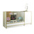 Shop Counter With Till Point 2 Glass Shelves and Storage - Aura Range