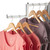 Chrome Clothes Rail Display Stand - 4 Stepped Arms