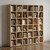 Oak Cube Bookshelf Display Unit - 6 x 6