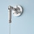 Chrome Wall-Mounted Cable Display Kit - A4 Portrait