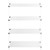 Chrome Ceiling-to-Floor Cable Shelving Kit - 4 x Shelves