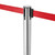 10 x Retractable Belt Barrier Posts - Brushed Stainless Steel Posts with Webbed Belts