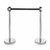 10 x All-Way Retractable Belt Barriers - Polished Stainless Steel Posts with 2m Belts