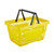Yellow Plastic Shopping Basket - 22L