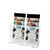 Clear Low-Back Leaflet And Brochure Holder - Portrait, 2 Pockets, 1/3 A4