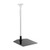 Display Stand with Black Metal Base Aluminium Telescopic Pole and T-Holder