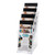 Clear Multi-Tier Leaflet and Brochure Holder - Portrait - 4 pockets, 1/3 A4