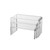 Set of 3 Clear Acrylic Display Bridges - Small, H50, 75, 100mm
