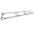 Wall-Mounted White Wooden Shelf with Heavy Duty Hanging Rail Kit