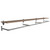 Wall-Mounted Wooden Shelf with Hanging Rail - W2700mm