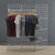 6ft Freestanding Grid Mesh Display Bundle - 3 x Panels, 2 x Hanging Rails, 4 x Wire Shelves