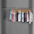 2m Alcove Hanging Clothes Rail with 1 Support Arm