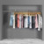 3m Alcove Hanging Clothes Rail with 2 Wall-fix Arms