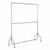 2-Tier Silver Heavy-Duty Clothes Rail - 6ft