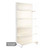 Jura White Retail Shelving Modular Wall Unit - 4 x Staggered Shelves - H2100mm
