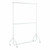 2-Tier Gloss White Heavy-Duty Clothes Rail - 4ft