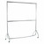 2-Tier Chrome Heavy-Duty Clothes Rail - 6ft