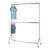 2-Tier Chrome Heavy-Duty Clothes Rail