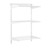 Flexx White Wire Shelf System - H1200mm - 3 Shelves