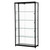 Skyline Black Tower Showcase All - Glass Display with 4 Glass Shelves - Double Door