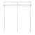 Flexx White Wire Shelf System & Clothes Rail- H2100mm