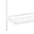 Flexx White Wooden Shelf System with Clothes Rail & Shoe Rack- H1200mm