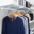 Flexx White Wire Shelf System with Clothes Rail & Shoe Rack- H1500mm