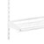 Flexx White Wire Shelf System with Clothes Rail & Shoe Rack- H2100mm