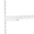 Flexx White Wooden Shelf System with Clothes Rail & Trouser Rack- H2100mm
