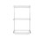 Flexx White Wire 2 Shelf System with Shallow or Deep Basket- H1200mm