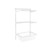 Flexx White Wire 2 Shelf System with Shallow or Deep Basket- H1200mm