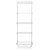 Flexx White Wire 4 Shelf System with Basket- H2100mm