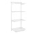Flexx White Wire 3 Shelf System with Wire Mesh Basket- H1500mm