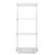 Flexx White Wire 3 Shelf System with Wire Mesh Basket- H1500mm