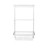Flexx White Wooden 2 Shelf System with Basket- H1200mm