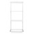 Flexx White Wooden 3 Shelf System with Wire Basket- H1500mm