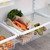 Flexx White Wooden 3 Shelf System with Wire Basket- H1500mm