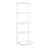 Flexx White Wooden 4 Shelf System with Basket- H2100mm