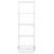 Flexx White Wooden 4 Shelf System with Basket- H2100mm
