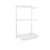 Flexx White Wooden 2 Shelf System with Wire Mesh Basket- H1200mm