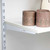 Flexx White Wooden 4 Shelf System with Wire Mesh Basket- H2100mm