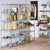 6 Tier Chrome Wire Shelving Unit - H1800 x W1200 x D450mm