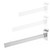 300mm Glass Shelf Bracket for Slatwall - Single