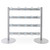 Single Sided In-Queue Merchandising Bay and Hooks -W1250mm each bay