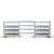 3 x Single Sided In-Queue Merchandising Bays with Shelves and Hooks