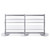 Single Sided In-Queue Merchandising Bay with Magazine Shelves - W1000mm each bay