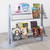 Single Sided In-Queue Merchandising Bay with Magazine Shelves - W1250mm each bay