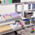 3 x Double Sided In-Queue Merchandising Bays with Shelves and Hooks, Bin, 2 Bowls and Header Frame