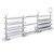 3 x Double Sided In-Queue Merchandising Bays with Shelves and Hooks, Bin, 2 Bowls and Header Frame