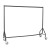 Reinforced Black Heavy-Duty Clothes Rail With 2 Braked and 2 Unbraked Heavy Duty Wheels